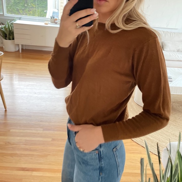 Vintage 30% Wool Burnt Orange Crewneck - Picture 6 of 9